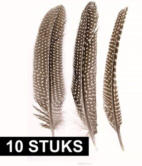 Hobby/knutsel Parelhoen/fazanten sierveren - 10x stuks - decoratie materialen Multi