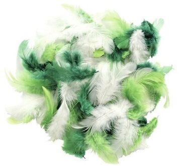 Hobby/knutsel sierveren - groen tinten - 20x gram - decoratie sierveren