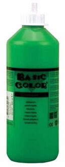 Hobby knutselen kinder verf op waterbasis - groen - 500 ml - Schilderen/verfen