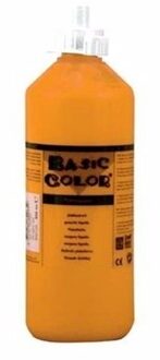 Hobby knutselen kinder verf op waterbasis - oranje - 500 ml - Schilderen/verfen