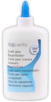 Hobby lijm wit 250 ml - Witte knutsellijm - Hobby/knutsel/school lijm voor kinderen