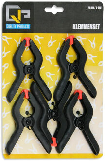 Hobby lijmklemmen/veerklemmen 7,5 cm - 20x stuks - Hobby/klusbenodigdheden - Marktkraamklemmen