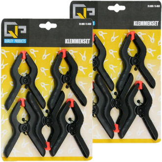 Hobby lijmklemmen/veerklemmen 7,5 cm - 30x stuks - Hobby/klusbenodigdheden - Marktkraamklemmen