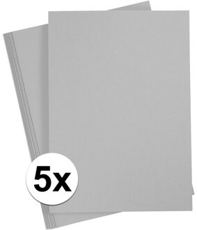 Hobby papier grijs karton A4