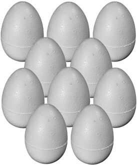 Hobby piepschuim vorm ei - 10x - 8 cm - eieren knutsel vormen - paaseieren