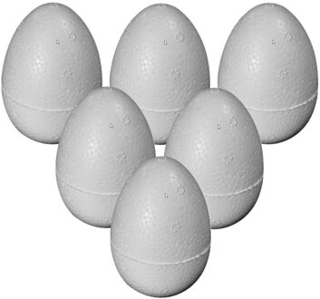 Hobby piepschuim vorm ei - 6x - 12 cm - eieren knutsel vormen - paaseieren