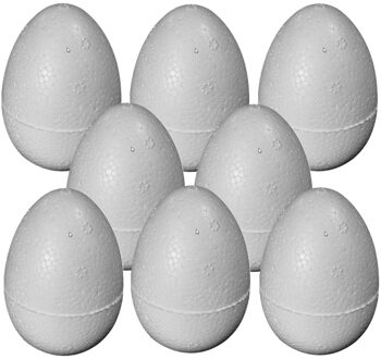 Hobby piepschuim vorm ei - 8x - 12 cm - eieren knutsel vormen - paaseieren