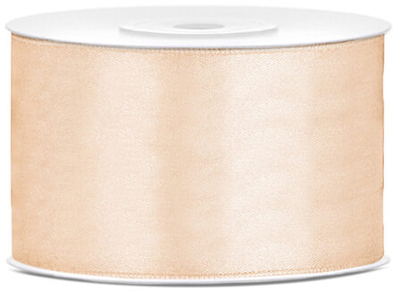Hobby Sierlint satijn - Creme - 25 meter - cadeaulint - satijnlint/sierlinten