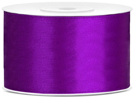 Hobby Sierlint satijn - Paars - 25 meter - cadeaulint - satijnlint/sierlinten