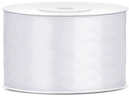 Hobby Sierlint satijn - Wit - 25 meter - cadeaulint - satijnlint/sierlinten