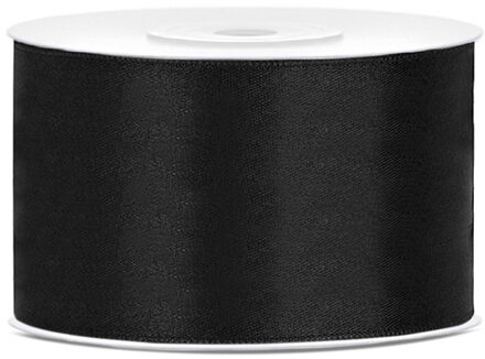 Hobby Sierlint satijn - Zwart - 25 meter - cadeaulint - satijnlint/sierlinten