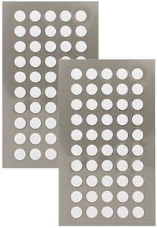 Hobby stickers - 600x stuks - D8 mm - witte ronde stickers - Kantoor stickers - Scrapbook - knutsel