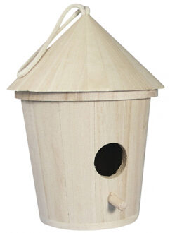 Hobby vogelhuisje 16 cm - Vogelhuisjes Multikleur