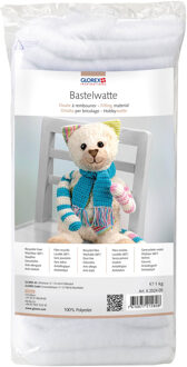 Hobby vulmateriaal wattevlies - wasbaar - voor knuffels/kussens/kleding - 1x kilo - polyester