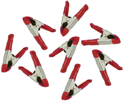 Hobby zeilklemmen - 16x stuks - metaal - 5 cm - DHZ klemmetjes