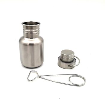 HobbyLane 350/500/750ML Draagbare Roestvrij Staal Water Fles met Haak Outdoor Camping Wandelen Waterkoker Drinken tool 350ml cup