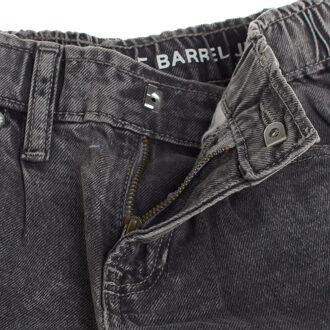 Hochsitzende Barrel-Jeans 725860 Mädchen Grijs