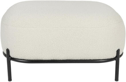 Hocker 'Brandan' Teddy, kleur Ivory