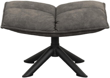 Hocker Clayton - Antraciet - 45x64x41,50 Cm - Stof - Grijs