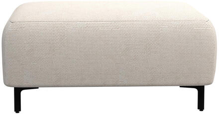 Hocker Elsa - Eden - Stof - Beige - 77x99x45 Cm