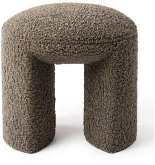 Hocker 'Nachii' Teddy, kleur Plush Moss