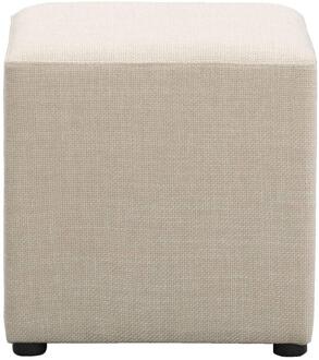 Hocker Nando - 45x45x45 Cm - Stof - Beige