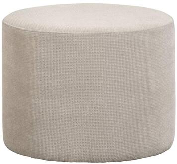 Hocker Rondo - Zand - 42,8x56x56 Cm - Stof - Beige