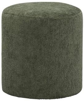 Hocker Wenen - 40xØ37 Cm - Stof - Groen