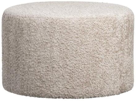 Hocker Wenen - Zand - 35xØ56 Cm - Stof - Beige