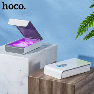 Hoco 2020 UV Disinfection and Sterilization Box Portable UV phone Sterilizer with Mobile phone Mask Jewelry Toy Disinfection box