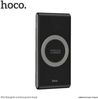 Hoco Draagbare Maat 8000Mah Universele Draadloze Mobiele Telefoon Oplader Qi Standaard Externe Batterij Bank Voeding
