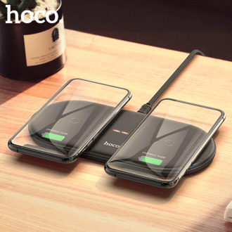 HOCO Fast Dual 2in1 Wireless Charger Pad for Airpods Pro for iPhone X XR XS 11 Pro Max Samsung S10 Xiaomi QI Induction Charging