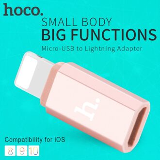 HOCO Micro USB Adapter voor Apple 8 pin Man-vrouw Converter Opladen Data Sync voor Micro USB Kabels voor iPhone X XS Max iPad