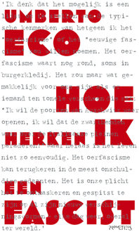 Hoe herken ik een fascist -  Umberto Eco (ISBN: 9789044656800)
