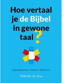 Hoe vertaal je de Bijbel in gewone taal? - Boek Matthijs de Jong (908912084X)