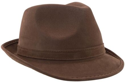 Hoed Bruin Lederlook Armin Bruin - Kastanje