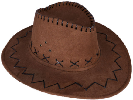 Hoed Cowboy suede bruin Bruin - Kastanje