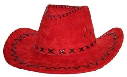 Hoed Cowboy suede rood Rood - Zalm