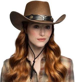 Hoed Cowboy Wyatt Bruin Bruin - Kastanje