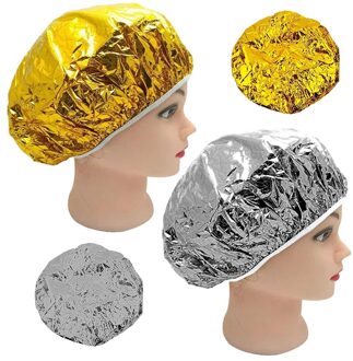 Hoed Masker Cap Douche Caps Eenmalige Baden Elastic Clear Haarverzorging Protector Professionele Twee-Kleuren Optionele goud