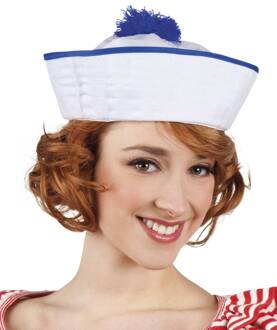 Hoed - Matroos - Wit/blauw