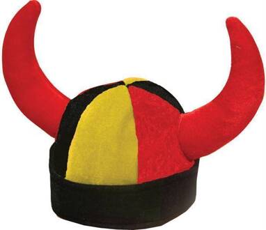 Hoed met horens Duivel Belgie Multikleur - Print