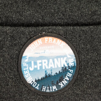 Hoed met label genaaid op de voorkant JFBN18W01 man Grijs - One Size