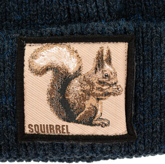 Hoed met zoom en label op de voorkant JFBN18W04 man Blauw - One Size