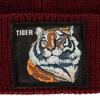 Hoed met zoom en label op de voorkant JFBN18W04 man Bourgogne - One Size