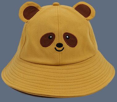 Hoeden Voor Vrouwen Leuke Cartoon Mode Alle-Match Wandelen Strand Vissen Paar Zonnescherm Cap Балаклава Шапка Зимняя Женская Emmer hoed geel