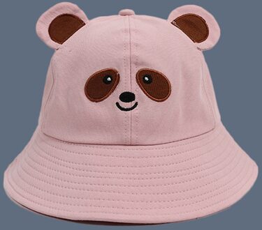 Hoeden Voor Vrouwen Leuke Cartoon Mode Alle-Match Wandelen Strand Vissen Paar Zonnescherm Cap Балаклава Шапка Зимняя Женская Emmer hoed roze