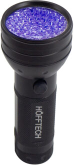 Höfftech Uv Zaklamp 51 Ultra Violet Led's - Blacklight - Aluminium - Detector Voor Vals Geld, Urine & Overige Vlekken