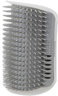 Hoek Borstel Huisdier Kam Kat Zelf Grooming Borstel Hond Kat Hoek Borstel Muur Hoek Massage Kam Kat Grooming Borstel Voor katten Honden Grijs