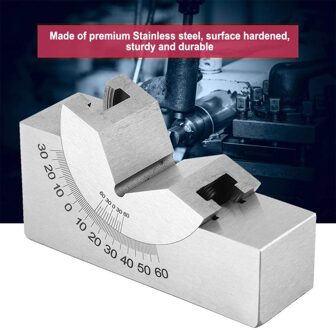 Hoek Gauge Hoek V Blokken AP25 90 ° Verstelbare Hoge Precisie Voor Frezen Draaibank Met Wrench Silver Werkbank Freesmachine